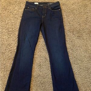 GAP Modern Flare jeans. Dark wash. Size 27 tall.
